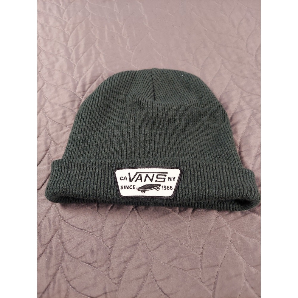 Vans Beanie Black Cuffed Knit Milford Winter Cap Off The Wall VN000UOUYDXP